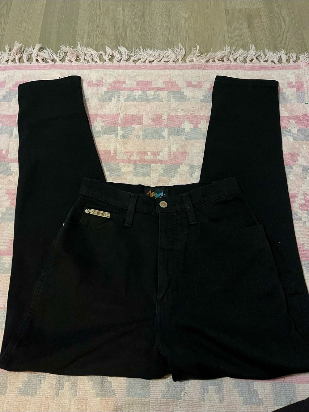 Vintage Black High-Waist Jeans